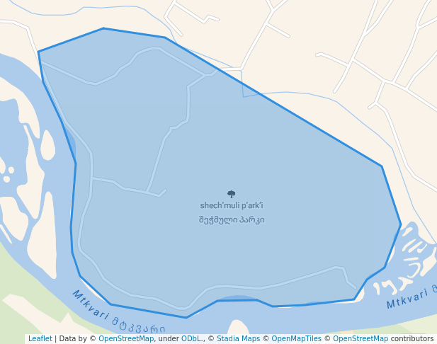 walking in შეჭმული პარკი map in Gachiani