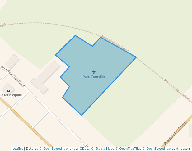 walking in Parc Tourville map in Tourville