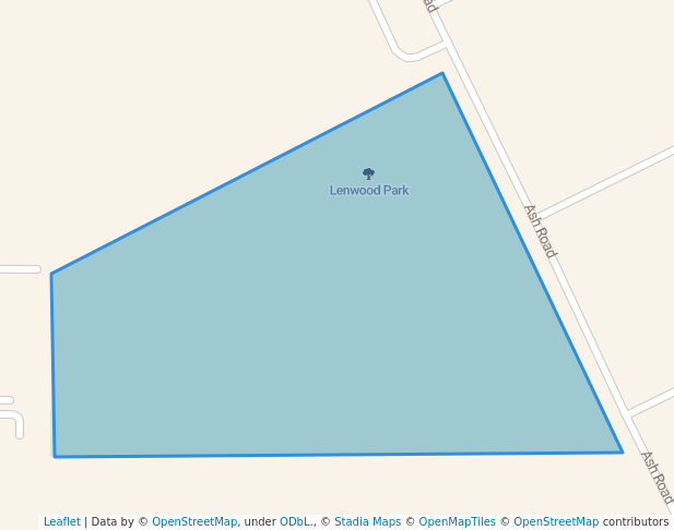 walking in Lenwood Park map in Barstow