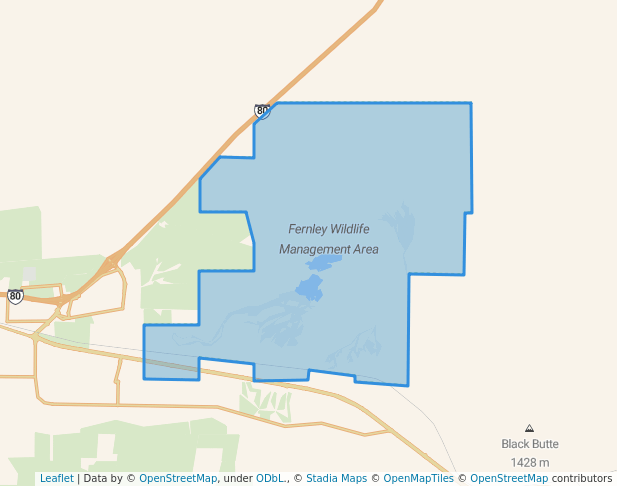 walking in Fernley Wildlife Management Area map in Fernley