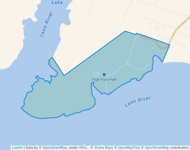 walking in High Point Park map in Dublin