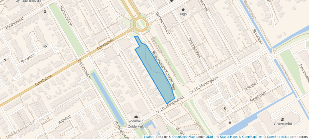 walking in Heegstrapark map in Aalsmeer