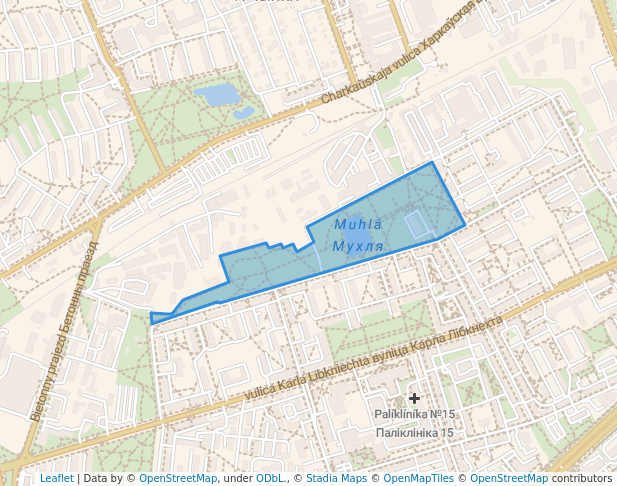 Malamiadzviežynski Garden Square