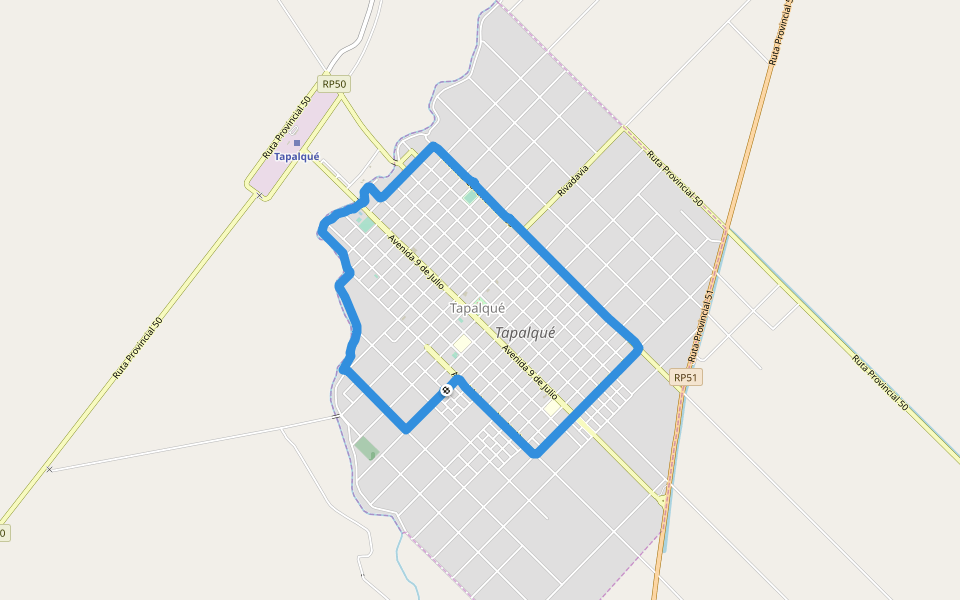 Tapalqué in Provincia de Buenos Aires | Walking Map
