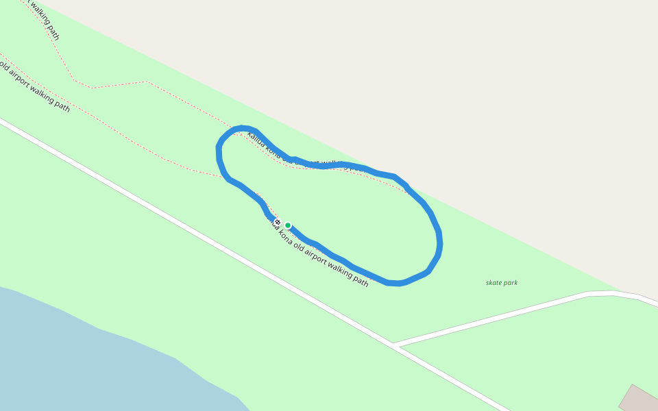 kailua kona old airport walking path