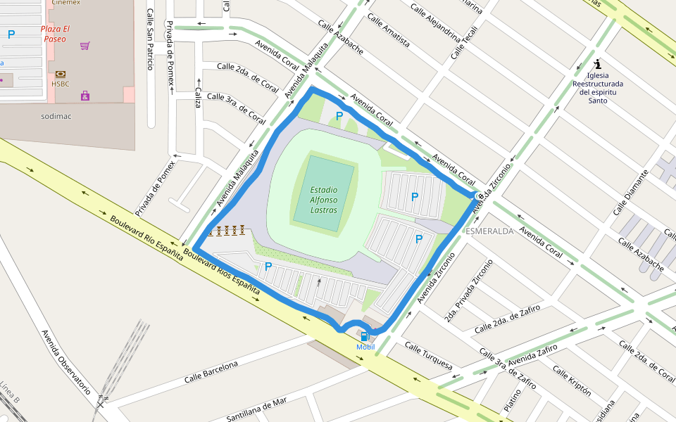 Estadio Alfonso Lastras Sendero San Luis Potosí, México Pacer