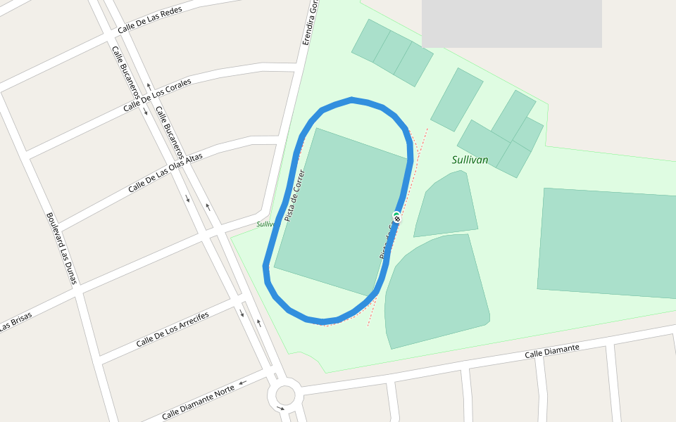 Sullivan walking route map in Ensenada
