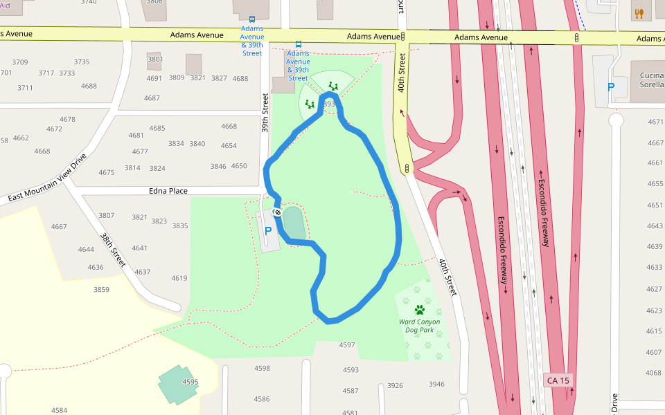 Ward Canyon Park Walking and Running - San Diego, California, USA | Pacer