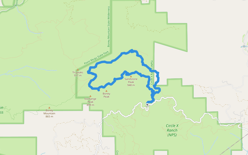 Sandstone Peak - Mishe Mokwa Trail