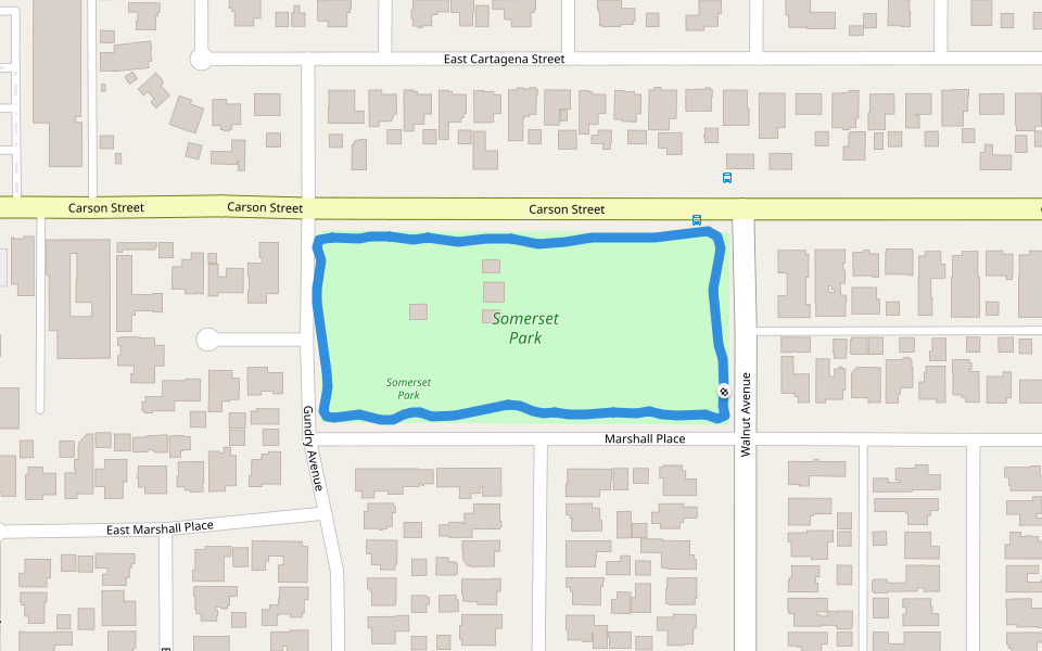 Somerset Park Walking and Running Long Beach, California, USA Pacer