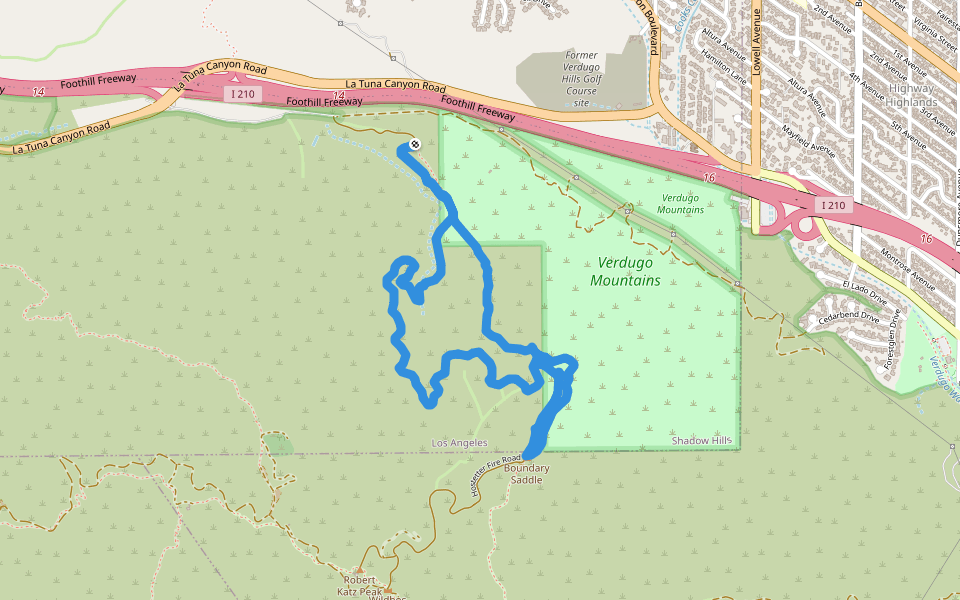 Verdugo Mountains - Hostetter Fire Road