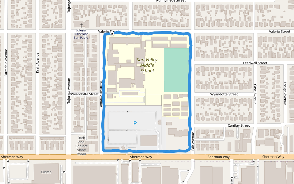 Sun Valley Middle School Walking And Running Trail California USA 