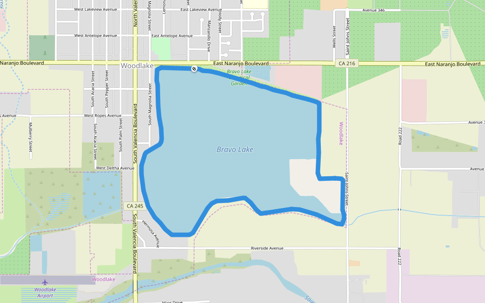 Bravo Lake Walking And Running Trail Woodlake, California, USA Pacer