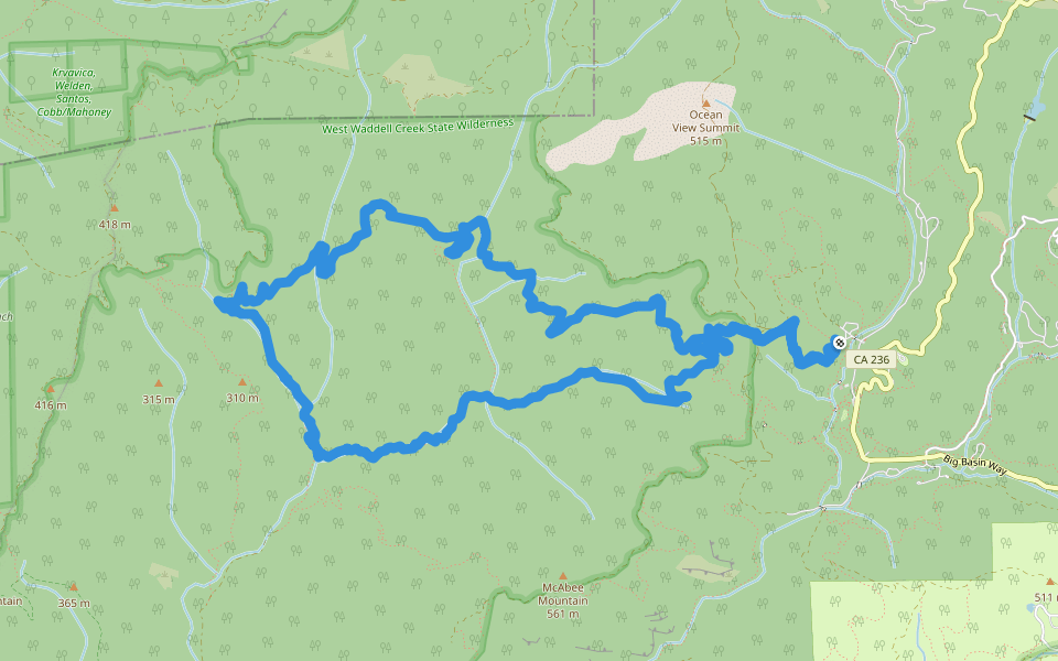 Skyline To The Sea Trail - Sunset Trail