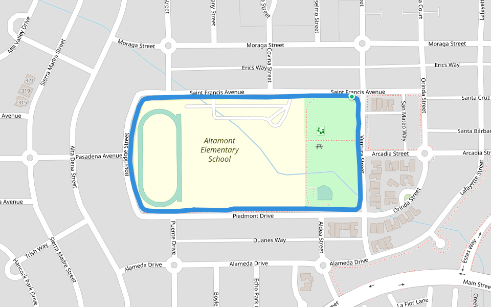 Altamont Elementary School Walking And Running Trail Tracy