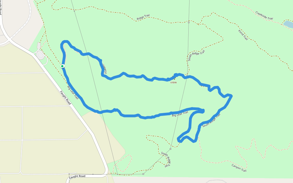 Shiloh Ranch Regional Park - Big Leaf Trail walking route map in Larkfield-Wikiup