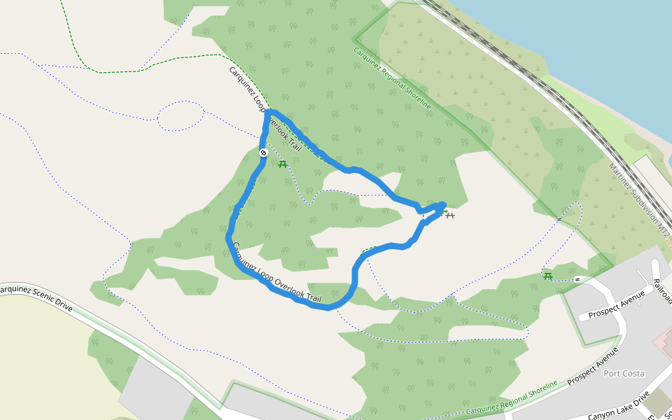 Costa Regional de Carquinez Sendero Port Costa, California, Estados