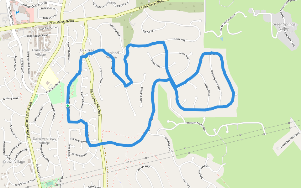 Fairchild Park Hiking El Dorado Hills, California, USA Pacer