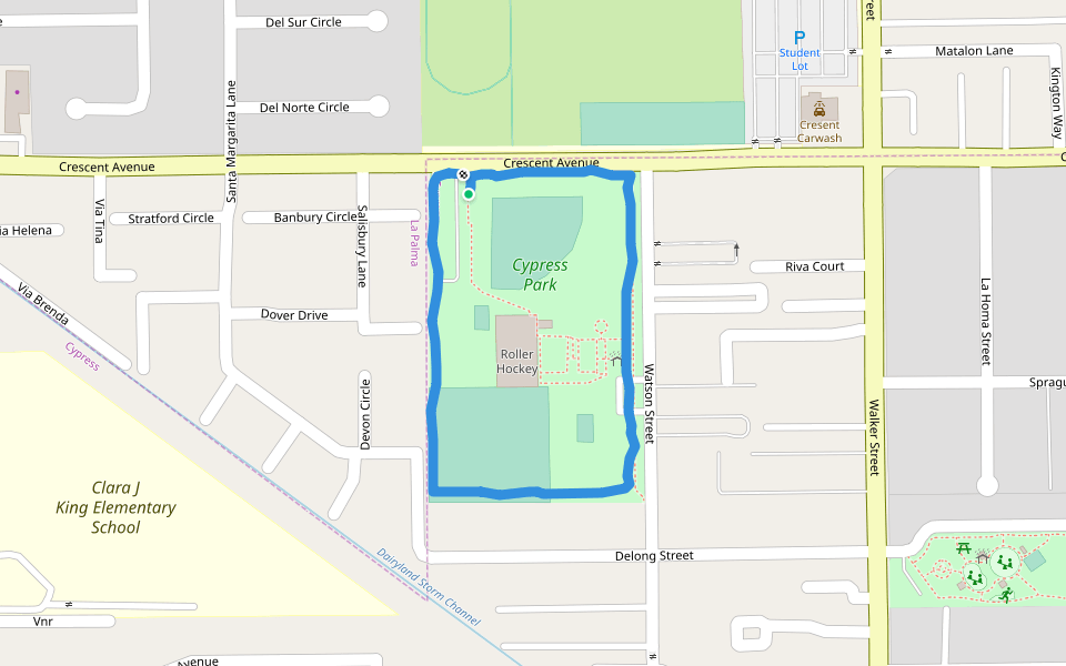 Cypress Park Walking and Running California, USA Pacer