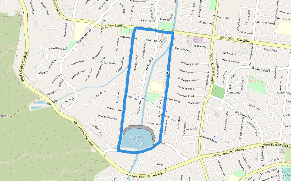 Oak Street Creek Reservoir