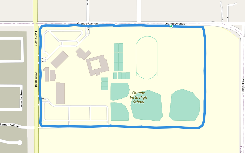 Orange Vista High School Walking And Running Trail Perris California