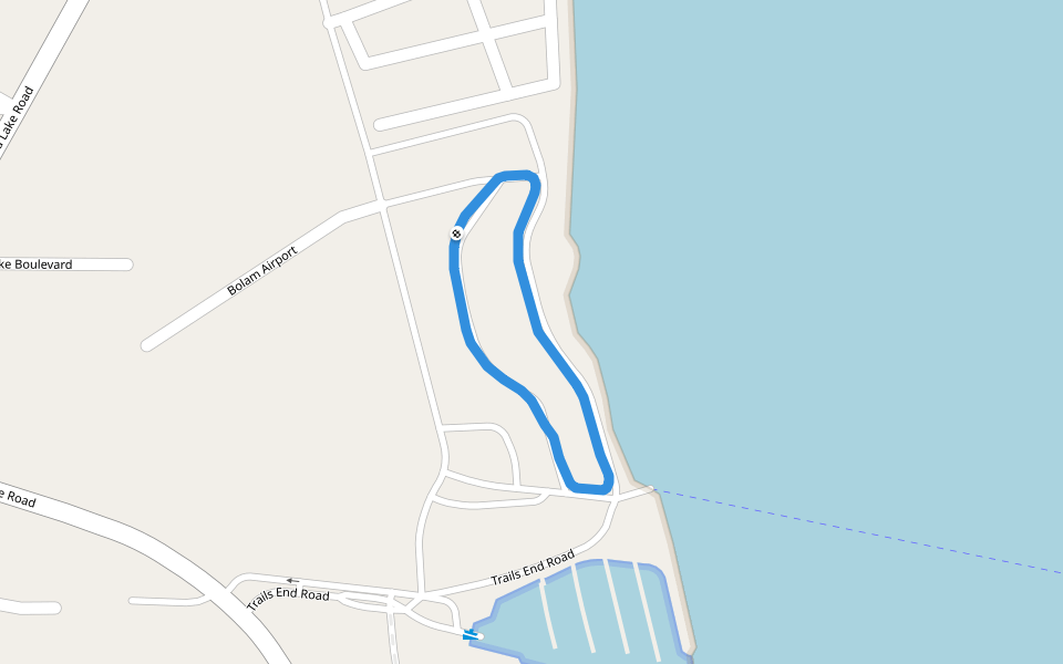 Lake Havasu walking route map in Needles