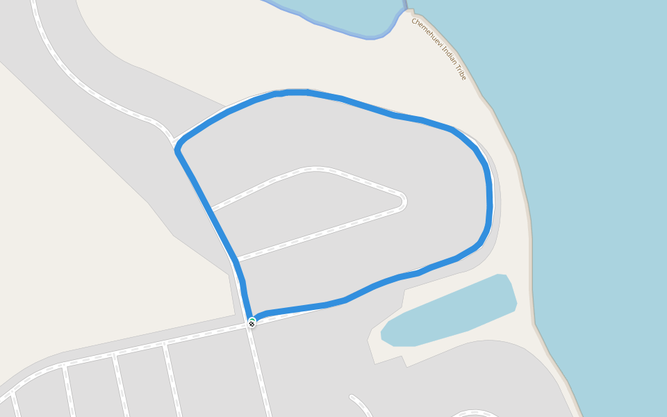 Lake Havasu walking route map in Needles