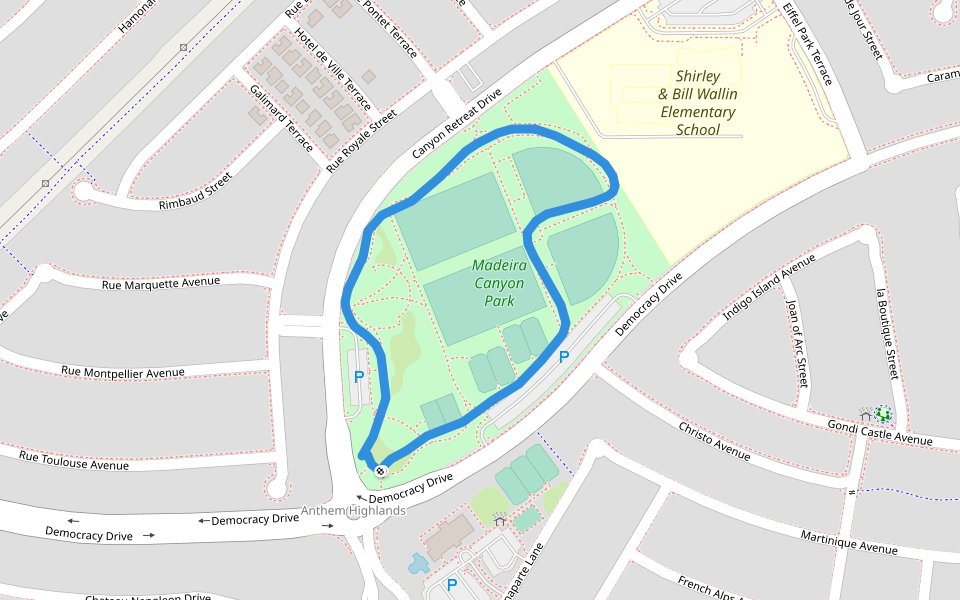 Madeira Canyon Park Walking and Running Henderson, Nevada, USA Pacer