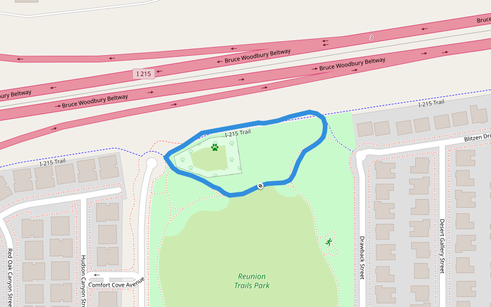 Reunion Trails Park Walking and Running Henderson, Nevada Pacer