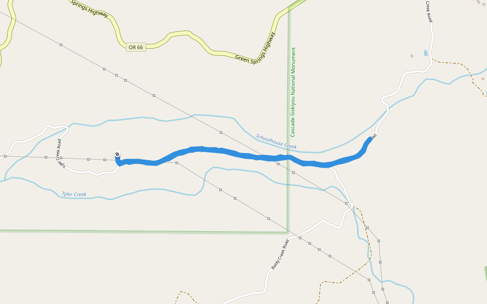 Cascade-Siskiyou National Monument -  Tyler Creek Road