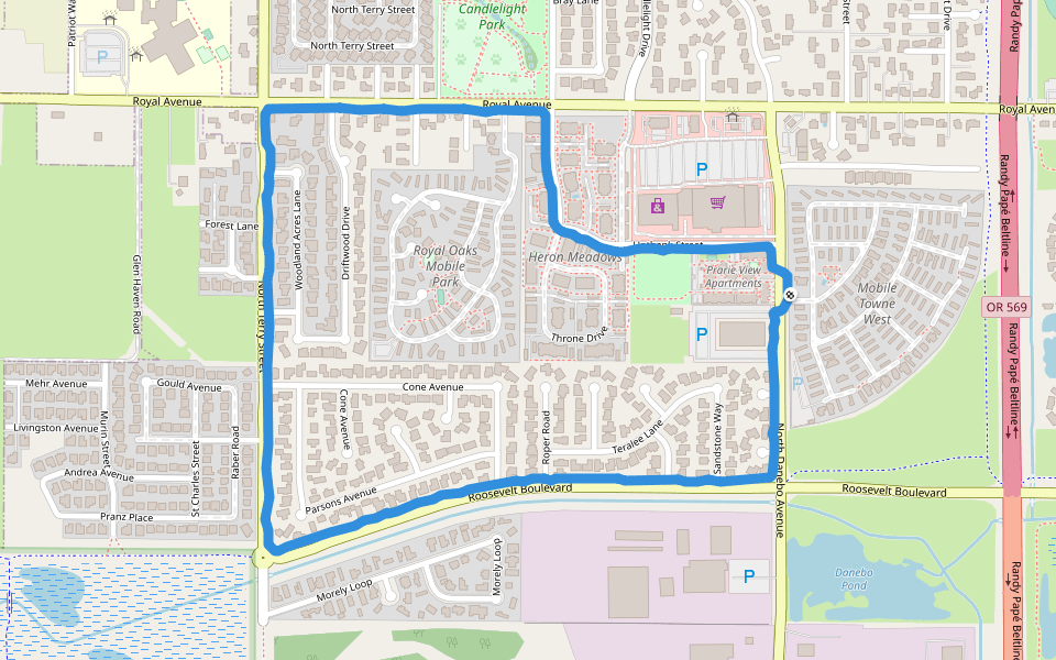 Candlelight Park Walking and Running Pacer