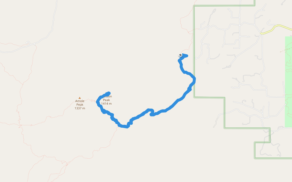 Wasson Peak - Sweetwater Trail