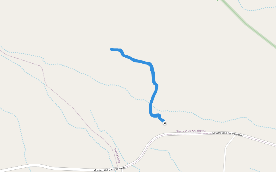 Monumento Nacional Coronado Montezuma Canyon Road Ruta de senderismo Miracle Valley, Arizona