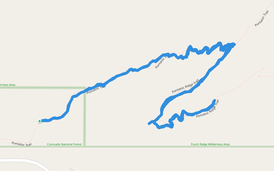 Pontatoc Trail - Pontatoc Ridge Trail