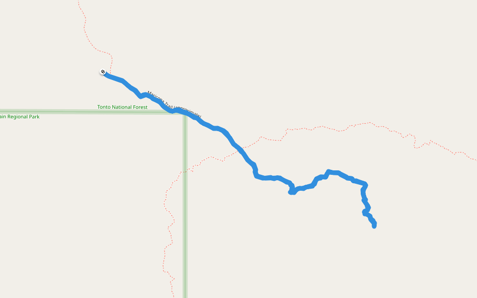 Pass Mountain - Maricopa Trail (approximate)