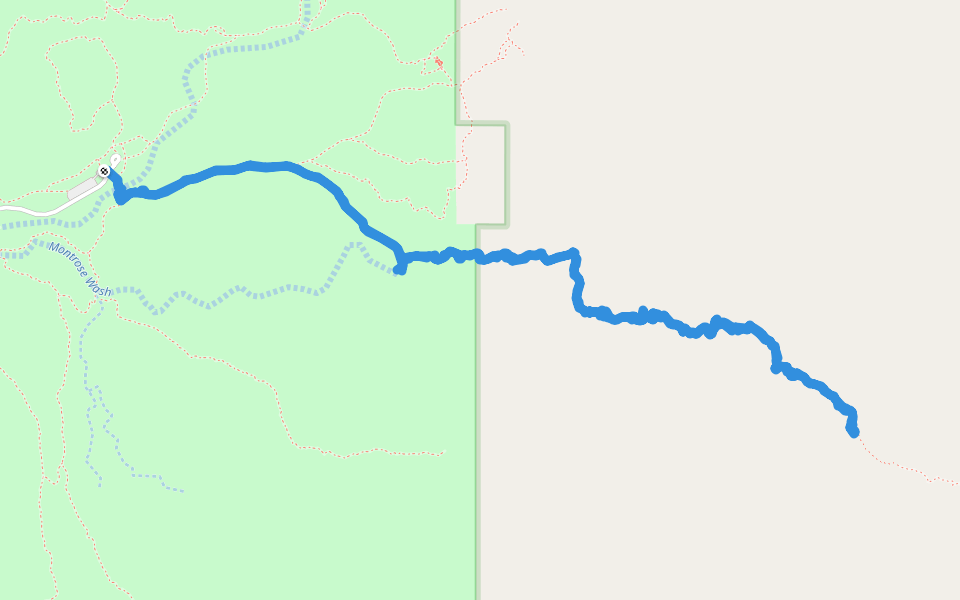 Romero Canyon Trail - Camyon Loop walking route map in Oro Valley
