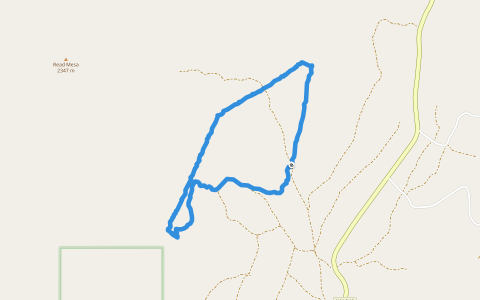 Lincoln National Forest walking route map in Capitan