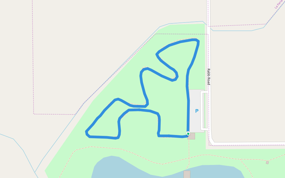 La Feria Nature Center walking route map in La Feria
