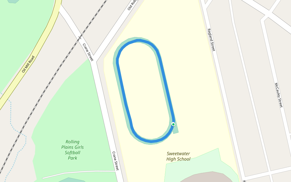 Sweetwater High School walking route map in Sweetwater