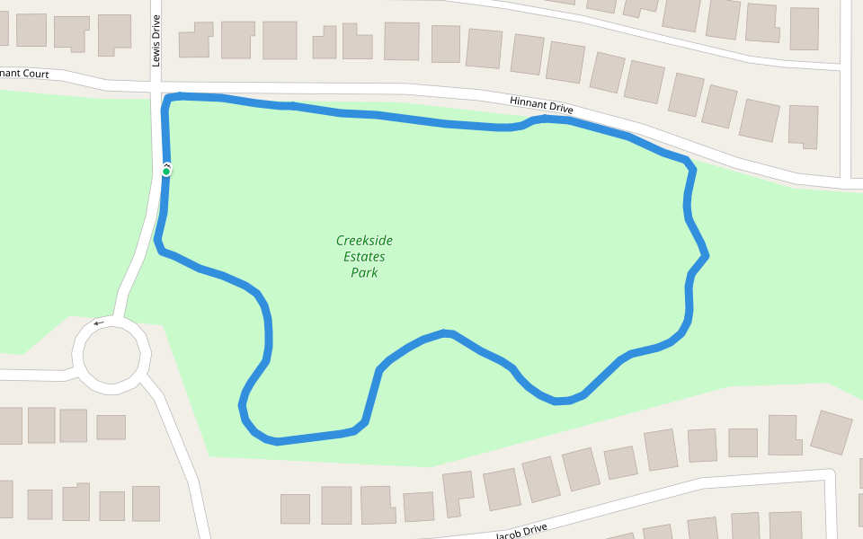 Creekside Estates Park Walking and Running Wylie, Texas, USA Pacer