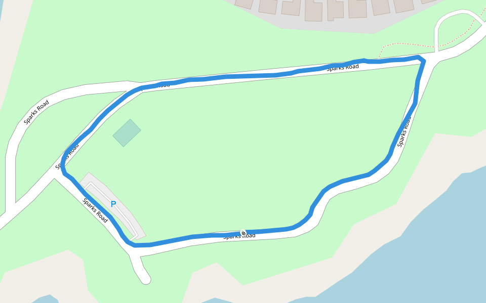 Stewark Creek Park walking route map in The Colony