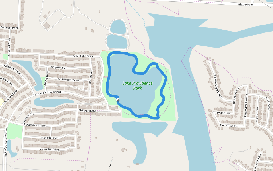 Lake Providence Park Walking and Running Aubrey, Texas, USA Pacer