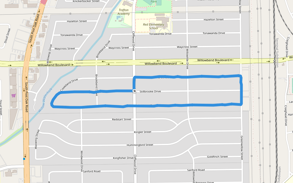 Red Elementary School Walking And Running Trail Houston, Texas, USA