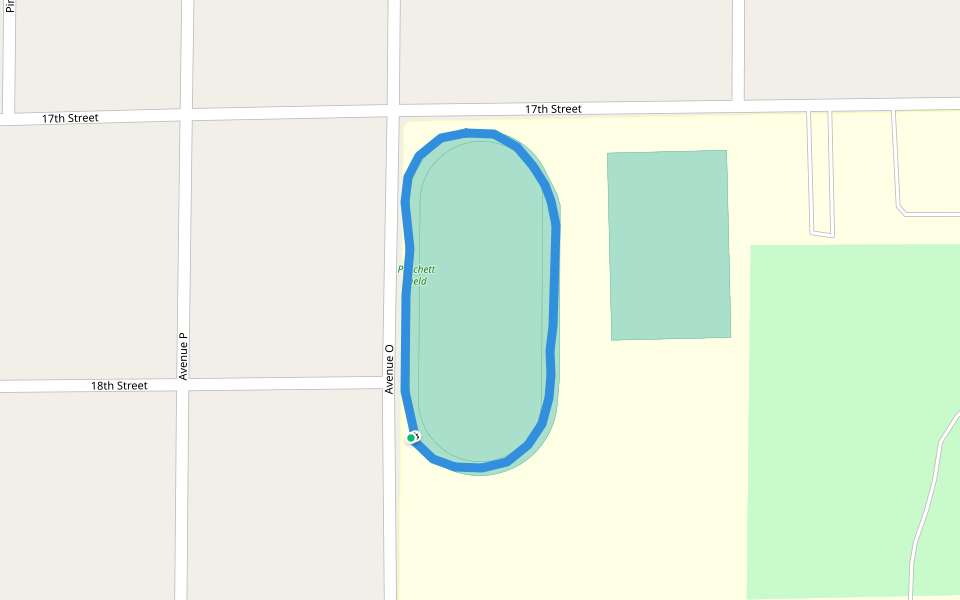 Sam Houston State University walking route map in Huntsville