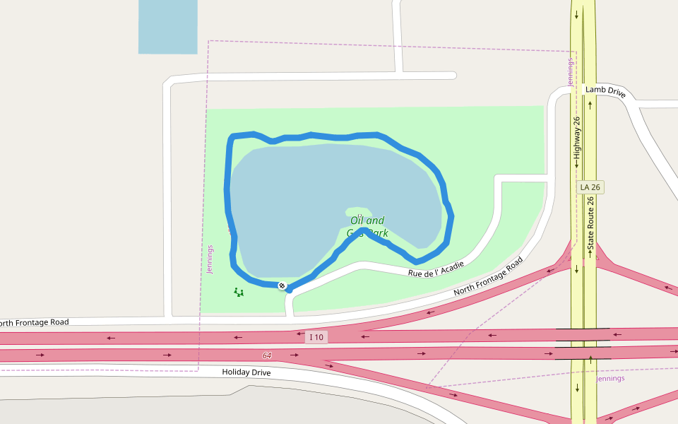 Oil and Gas Park Walking and Running Jennings, Louisiana, USA Pacer