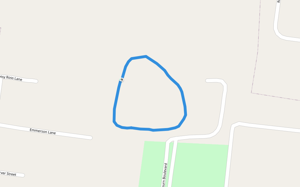 North Park walking route map in Opelousas