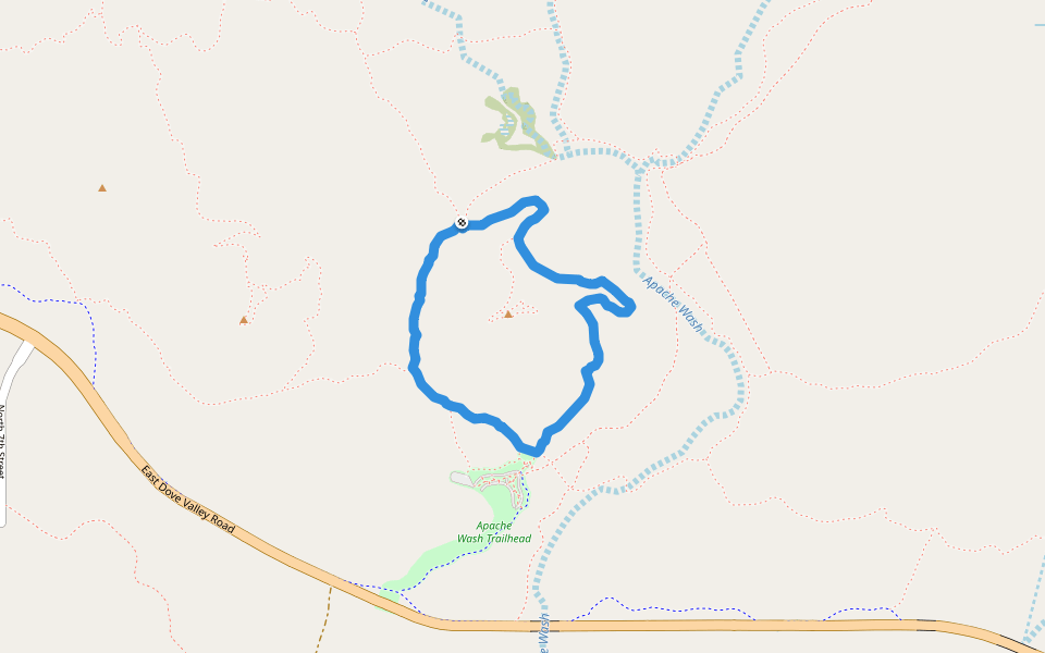 Apache Wash Trailhead Map Paradise Wash Walking And Running Trail - Phoenix, Arizona, Usa | Pacer