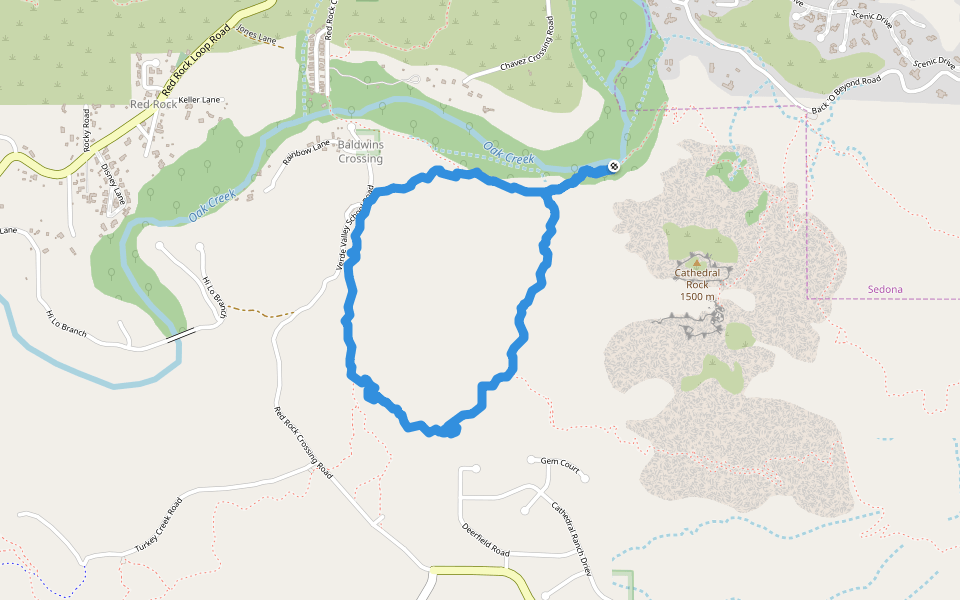 Baldwin Walking And Running Trail Sedona, Arizona, USA Pacer