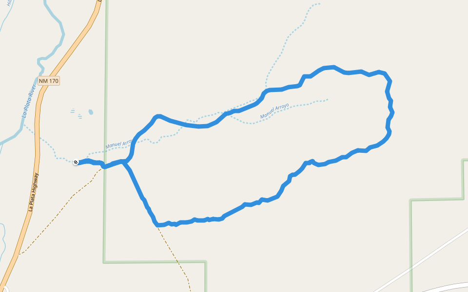 East La Plata Wildlife Area walking route map in La Plata