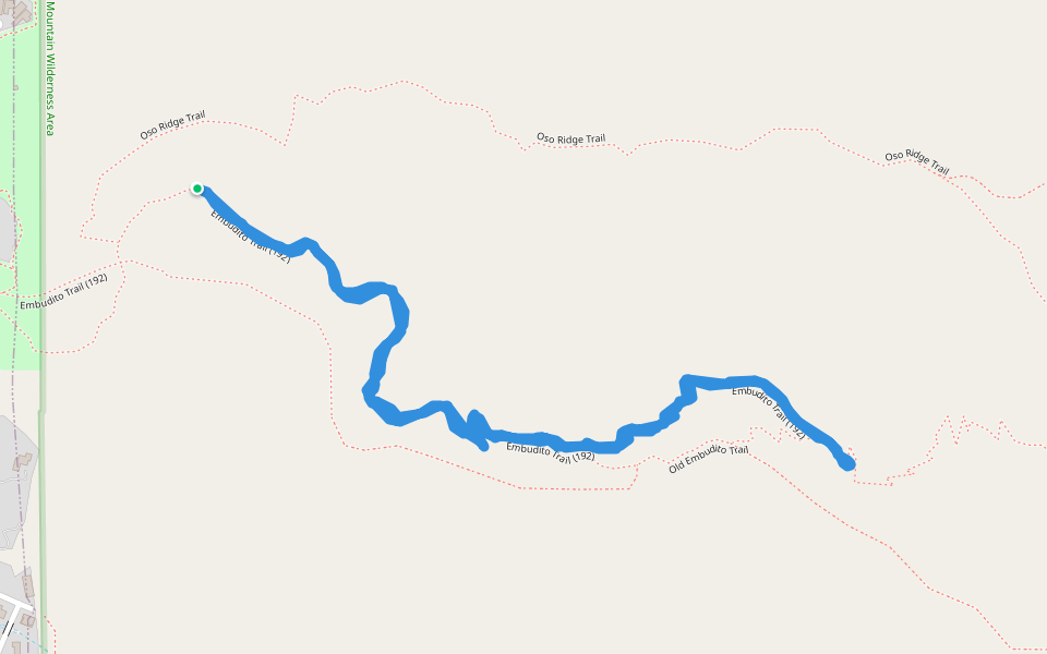 Sandia Mountain Wilderness Area - Embudito Trail (192)